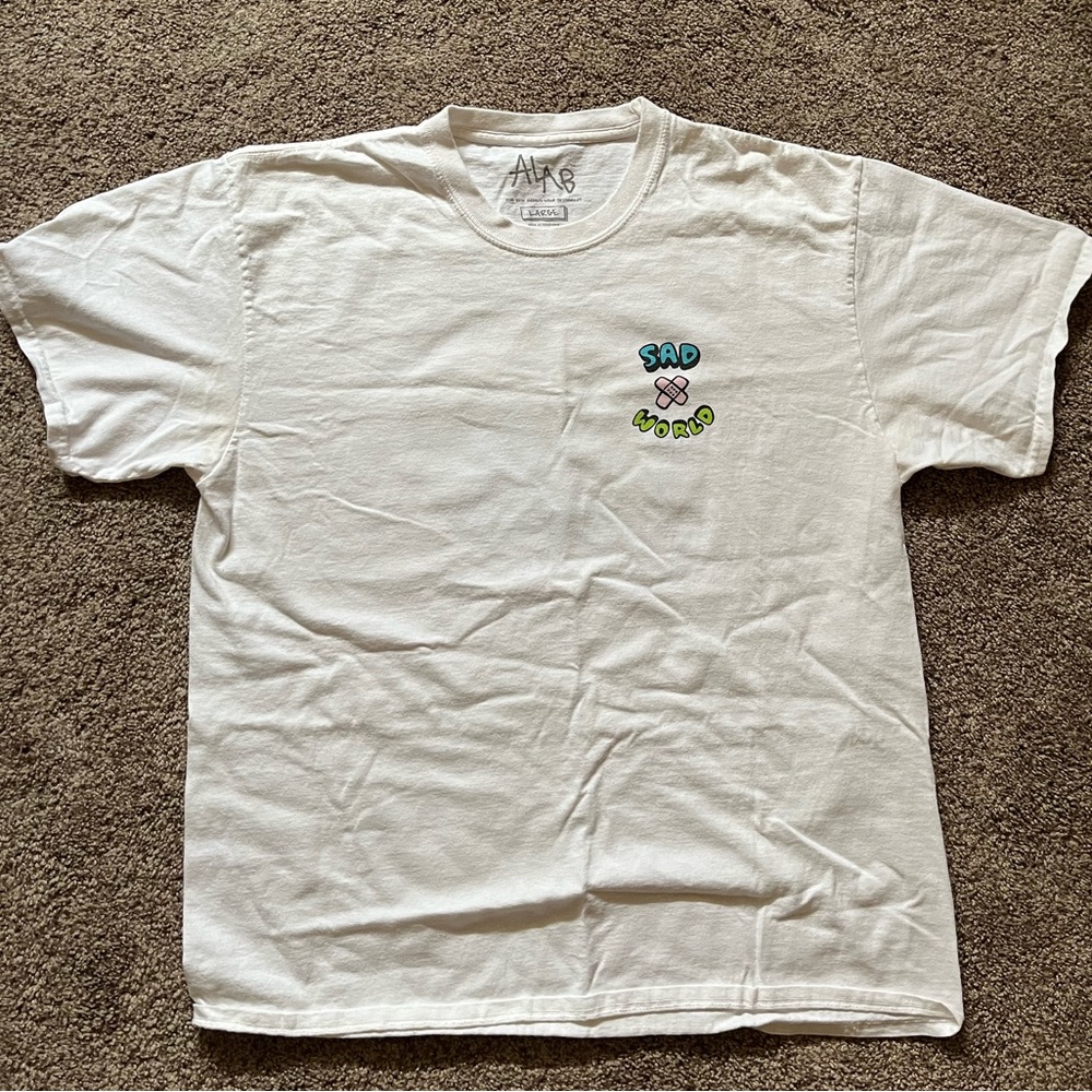 ALAB Large White Graphic Tee